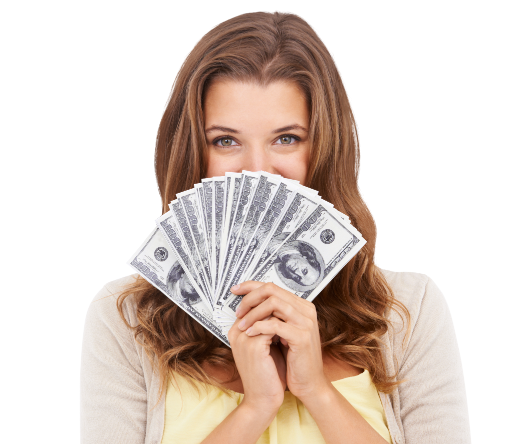 Woman Financial Freedom dollars